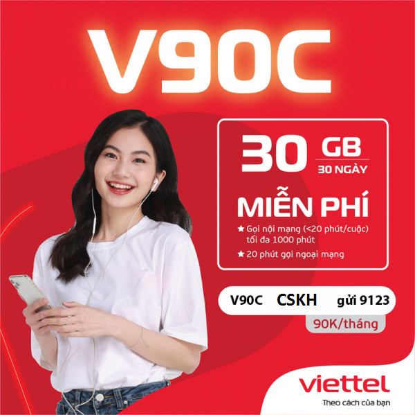 Soạn tin nhắn: V90C CSKH gửi 9123