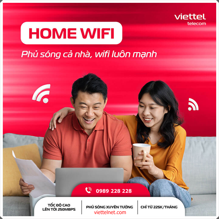 Lắp gói Star3 Viettel được tặng 3 thiết bị Home wifi