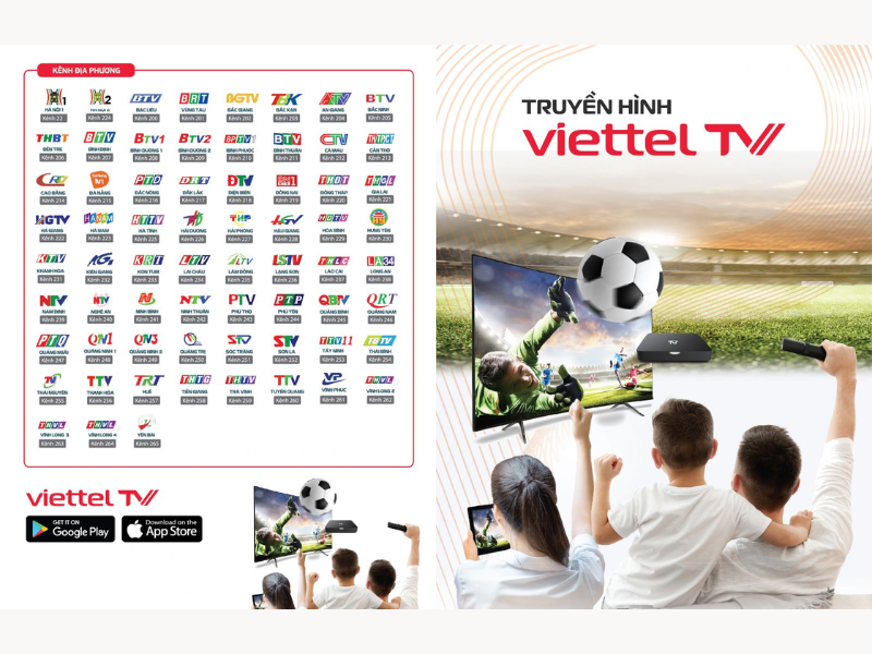 Dịch vụ truyền hình Viettel Sơn La