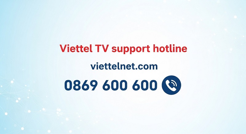Tổng đài hỗ trợ truyền hình viettel