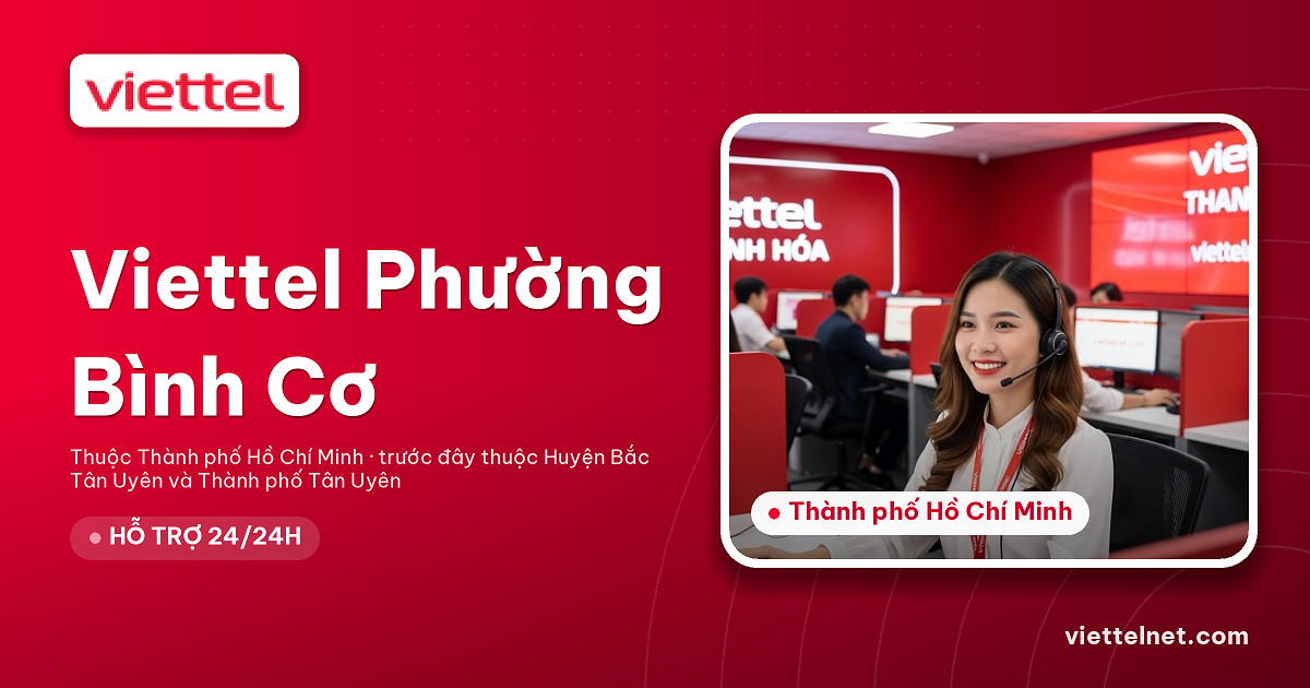 Nhân viên tư vấn lắp mạng Viettel Phường Bình Cơ cho hộ gia đình