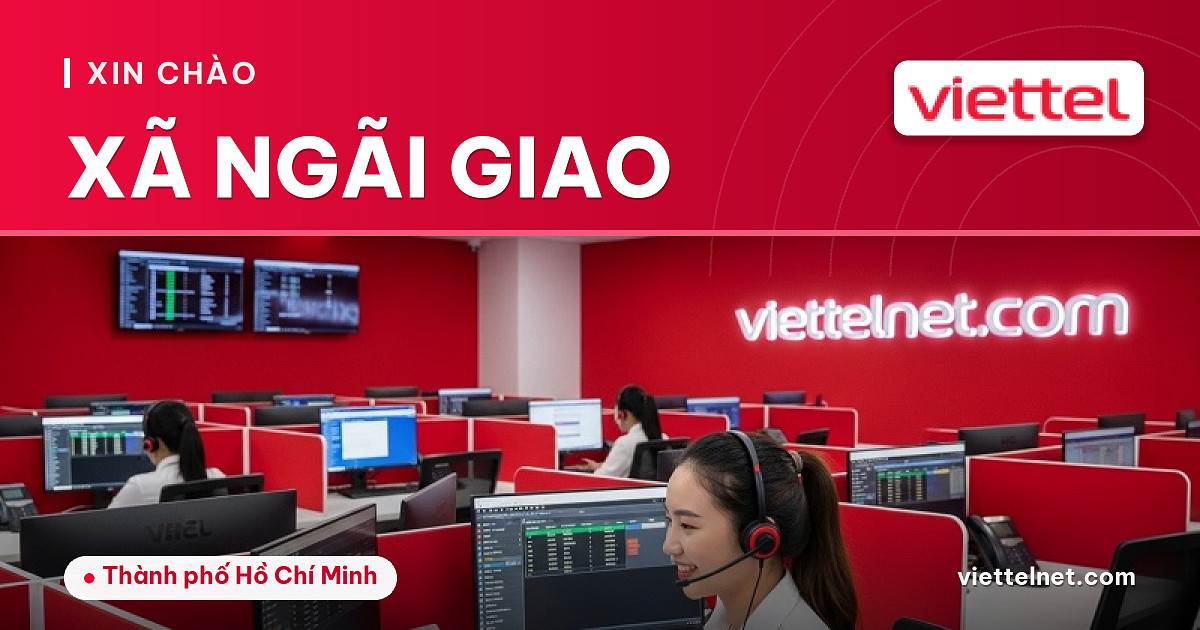 Nhân viên tư vấn Viettel Xã Ngãi Giao lắp mạng cho gia đình